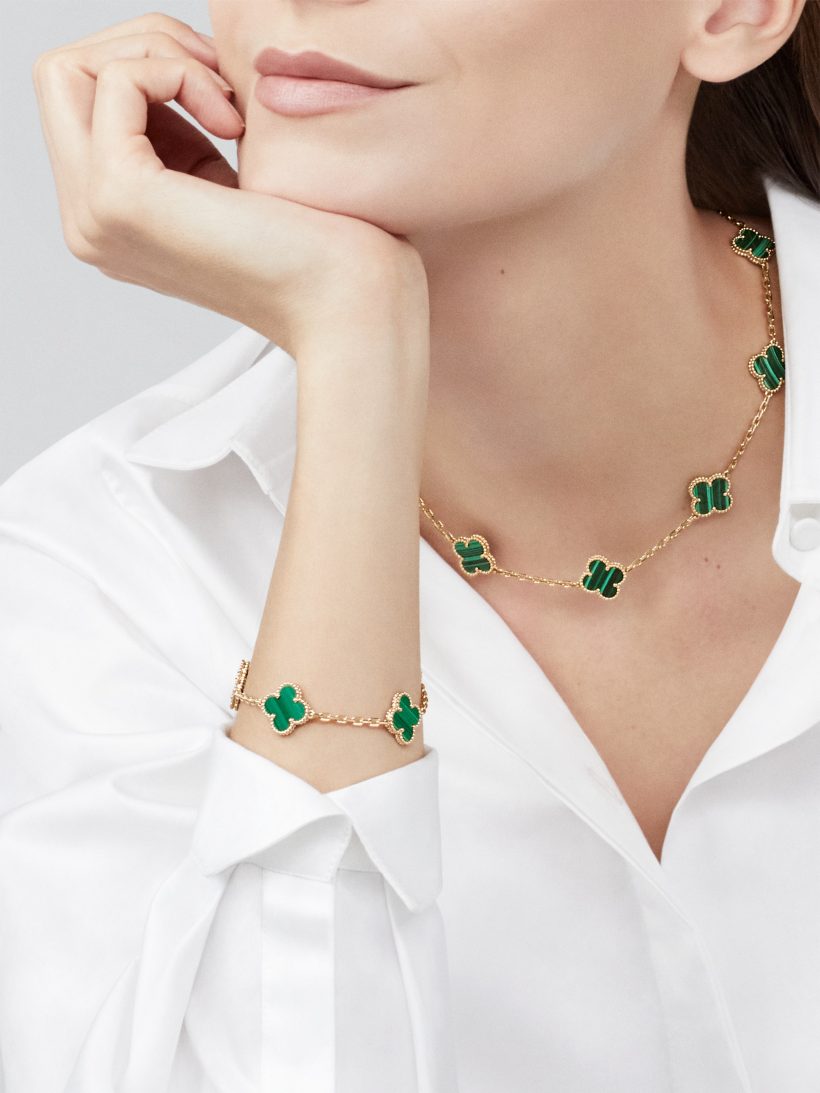 COLLANA I LUXE GREEN NECKLACE